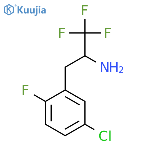 3-(5-chloro-2-fluorophenyl)-1,1,1-trifluoropropan-2-amine structure