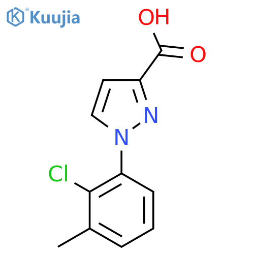 1-(2-chloro-3-methylphenyl)-1H-pyrazole-3-carboxylic acid structure