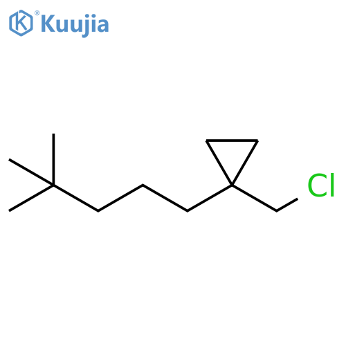 Cyclopropane, 1-(chloromethyl)-1-(4,4-dimethylpentyl)- structure