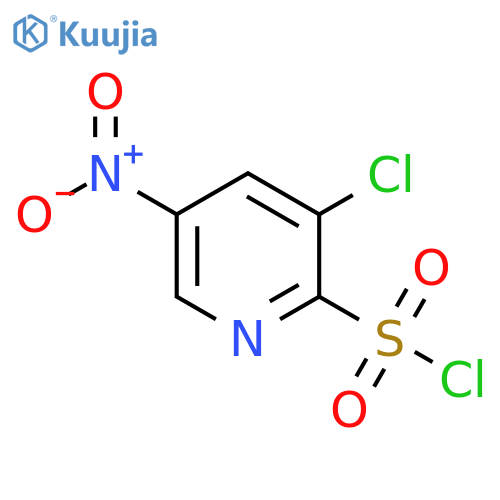 3-chloro-5-nitropyridine-2-sulfonyl chloride structure