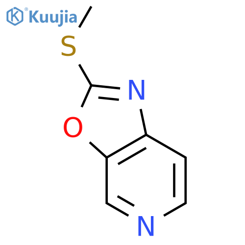 2-(Methylthio)oxazolo5,4-cpyridine structure