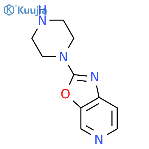 2-(1-piperazinyl)-Oxazolo[5,4-c]pyridine structure