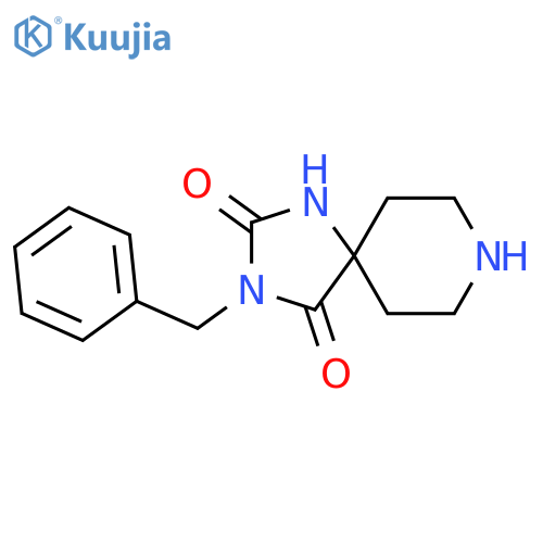 3-Benzyl-1,3,8-triaza-spiro4.5decane-2,4-dione structure