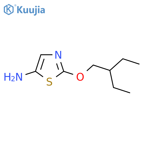 2-(2-ethylbutoxy)-1,3-thiazol-5-amine structure