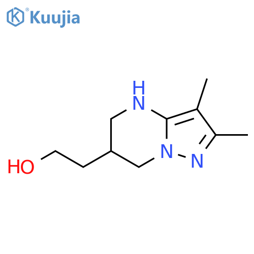 2-{2,3-dimethyl-4H,5H,6H,7H-pyrazolo1,5-apyrimidin-6-yl}ethan-1-ol structure