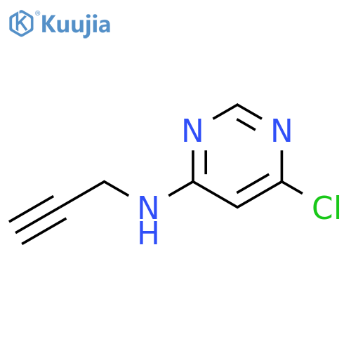 6-chloro-N-(prop-2-yn-1-yl)pyrimidin-4-amine structure