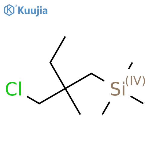 Silane, [2-(chloromethyl)-2-methylbutyl]trimethyl- structure