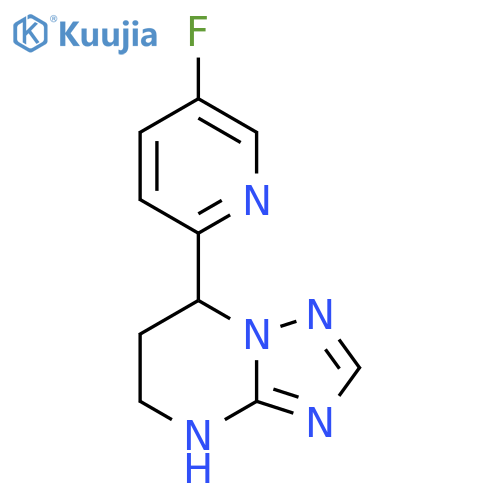 5-fluoro-2-{4H,5H,6H,7H-1,2,4triazolo1,5-apyrimidin-7-yl}pyridine structure