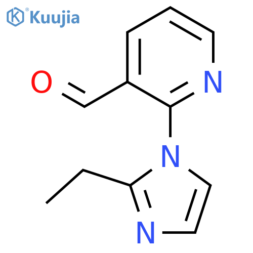 2-(2-Ethyl-1H-imidazol-1-yl)pyridine-3-carbaldehyde structure