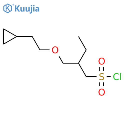 2-(2-cyclopropylethoxy)methylbutane-1-sulfonyl chloride structure