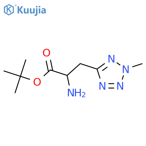 tert-butyl 2-amino-3-(2-methyl-2H-1,2,3,4-tetrazol-5-yl)propanoate structure