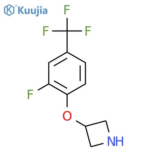 3-2-fluoro-4-(trifluoromethyl)phenoxyazetidine structure
