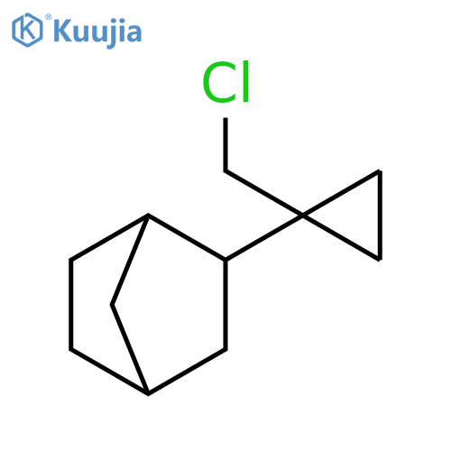 Bicyclo[2.2.1]heptane, 2-[1-(chloromethyl)cyclopropyl]- structure