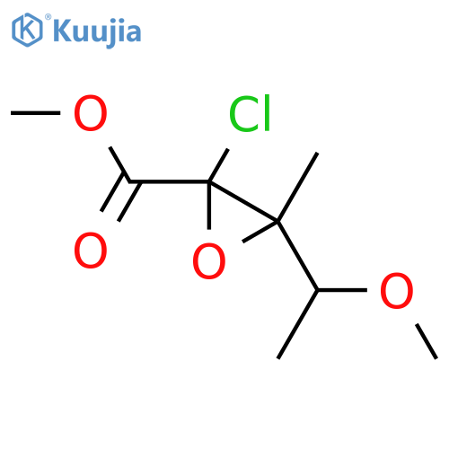 Methyl 2-chloro-3-(1-methoxyethyl)-3-methyloxirane-2-carboxylate structure
