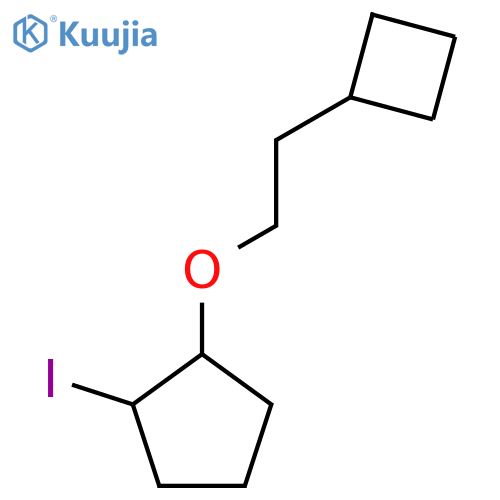 1-(2-cyclobutylethoxy)-2-iodocyclopentane structure