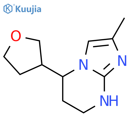 2-methyl-5-(oxolan-3-yl)-5H,6H,7H,8H-imidazo1,2-apyrimidine structure