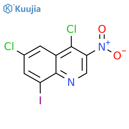 Quinoline, 4,6-dichloro-8-iodo-3-nitro- structure
