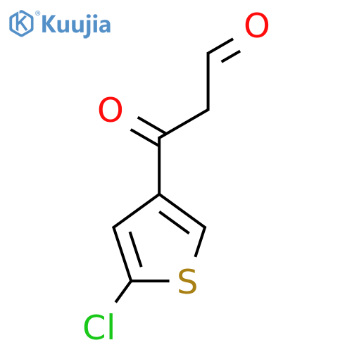 3-(5-Chlorothiophen-3-yl)-3-oxopropanal structure