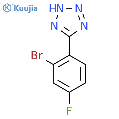 5-(2-Bromo-4-fluoro-phenyl)-2H-tetrazole structure