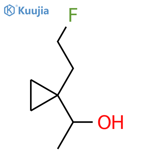 1-1-(2-fluoroethyl)cyclopropylethan-1-ol structure