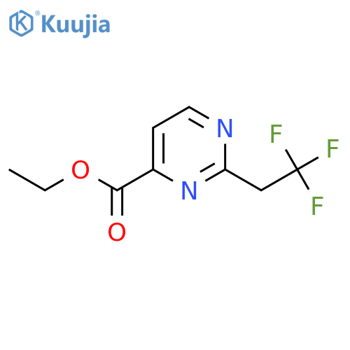 4-Pyrimidinecarboxylic acid, 2-(2,2,2-trifluoroethyl)-, ethyl ester structure