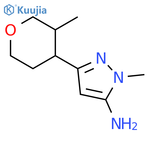 1-methyl-3-(3-methyloxan-4-yl)-1H-pyrazol-5-amine structure