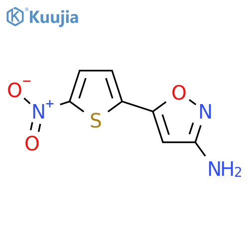 5-(5-Nitrothiophen-2-yl)-1,2-oxazol-3-amine structure