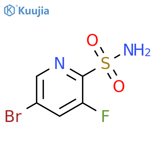 5-bromo-3-fluoropyridine-2-sulfonamide structure