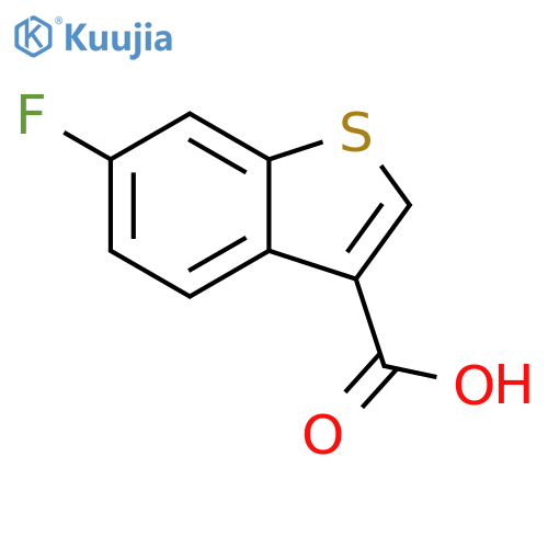 Benzo[b]thiophene-3-carboxylic acid, 6-fluoro- structure