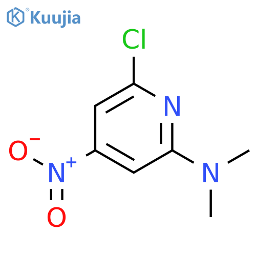 6-chloro-N,N-dimethyl-4-nitropyridin-2-amine structure
