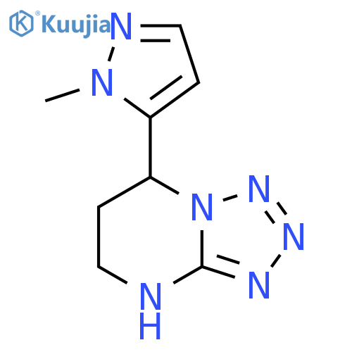 1-methyl-5-{4H,5H,6H,7H-1,2,3,4tetrazolo1,5-apyrimidin-7-yl}-1H-pyrazole structure