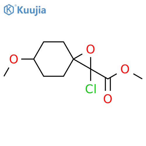 1-Oxaspiro[2.5]octane-2-carboxylic acid, 2-chloro-6-methoxy-, methyl ester structure