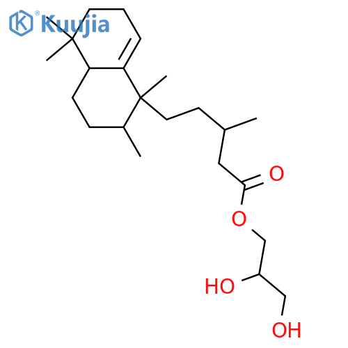 1-Naphthalenepentanoic acid, 1,2,3,4,4a,5,6,7-octahydro-β,1,2,5,5-pentamethyl-, 2,3-dihydroxypropyl ester (9CI) structure