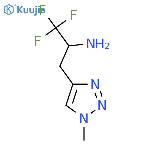 1,1,1-trifluoro-3-(1-methyl-1H-1,2,3-triazol-4-yl)propan-2-amine structure