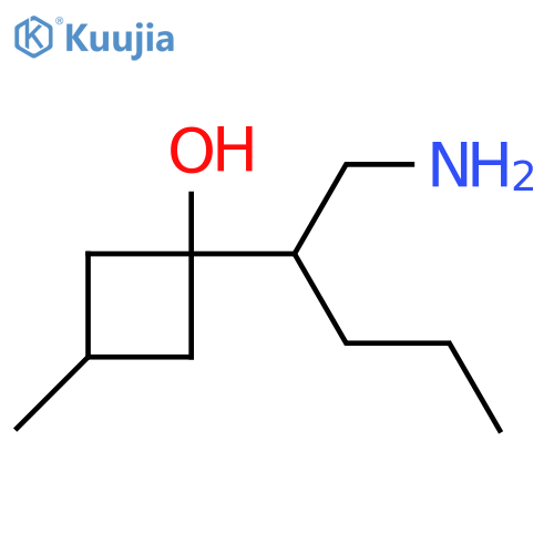1-(1-Aminopentan-2-yl)-3-methylcyclobutan-1-ol structure