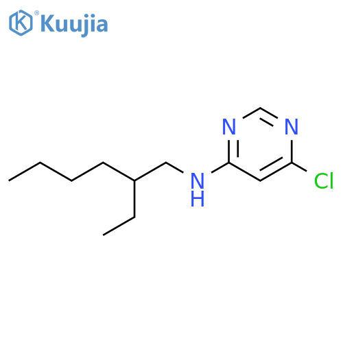 6-chloro-N-(2-ethylhexyl)pyrimidin-4-amine structure