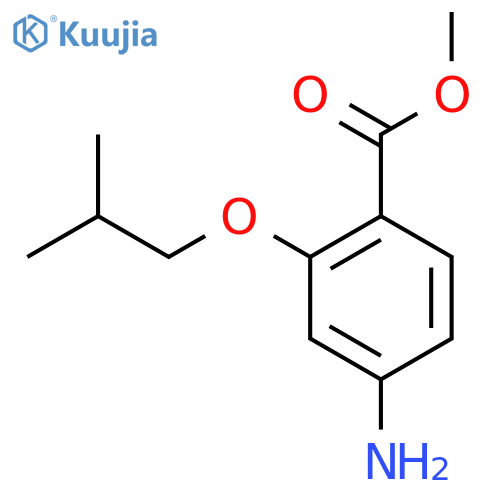 4-Amino-2-isobutoxybenzoic acid methyl ester structure