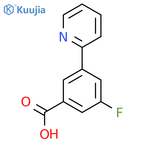 3-fluoro-5-(pyridin-2-yl)benzoic acid structure