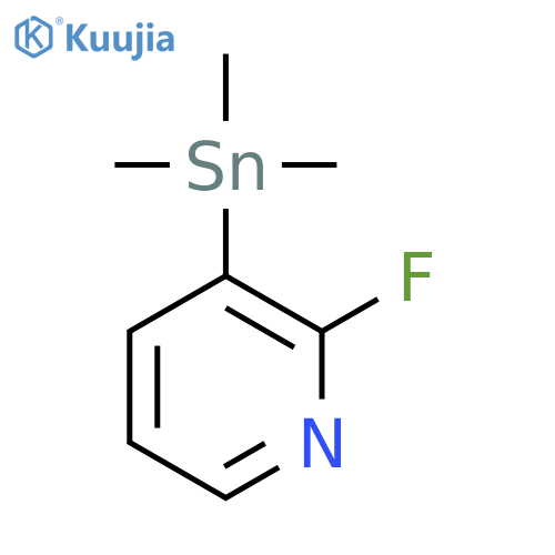 Pyridine, 2-fluoro-3-(trimethylstannyl)- structure