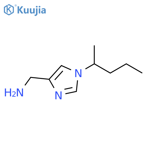 1H-Imidazole-4-methanamine, 1-(1-methylbutyl)- structure