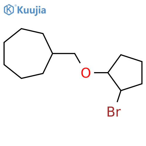 {(2-bromocyclopentyl)oxymethyl}cycloheptane structure