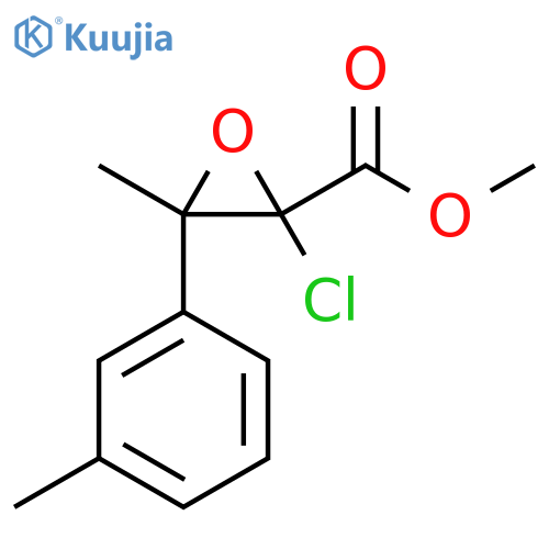 Methyl 2-chloro-3-methyl-3-(3-methylphenyl)oxirane-2-carboxylate structure