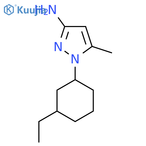 1-(3-ethylcyclohexyl)-5-methyl-1H-pyrazol-3-amine structure