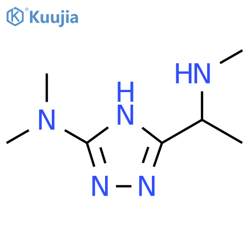 N,N-dimethyl-5-1-(methylamino)ethyl-1H-1,2,4-triazol-3-amine structure