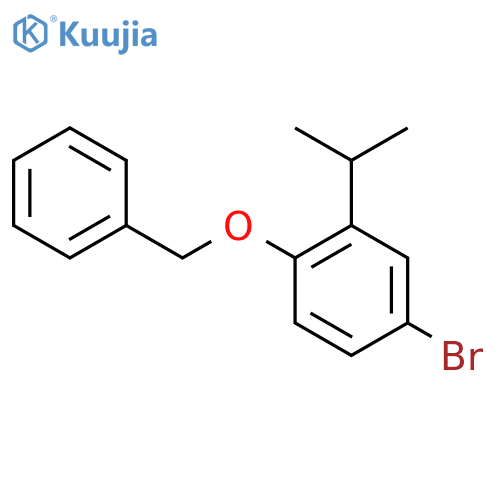 4-Bromo-2-isopropylphenyl benzyl ether structure