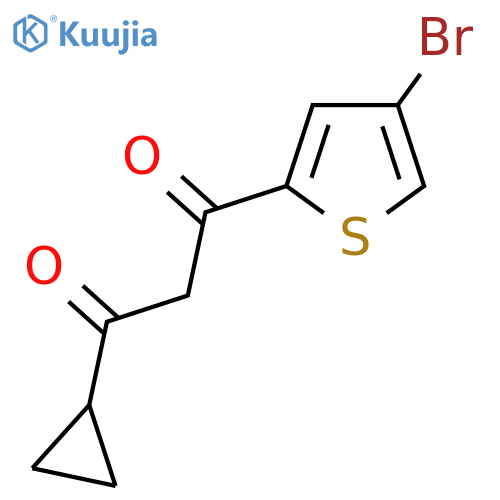 1-(4-bromothiophen-2-yl)-3-cyclopropylpropane-1,3-dione structure