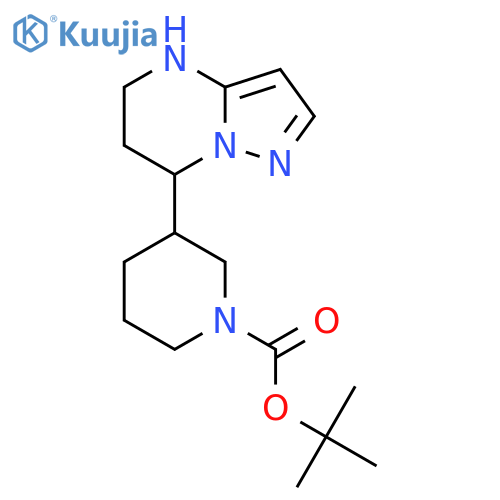 tert-butyl 3-{4H,5H,6H,7H-pyrazolo1,5-apyrimidin-7-yl}piperidine-1-carboxylate structure