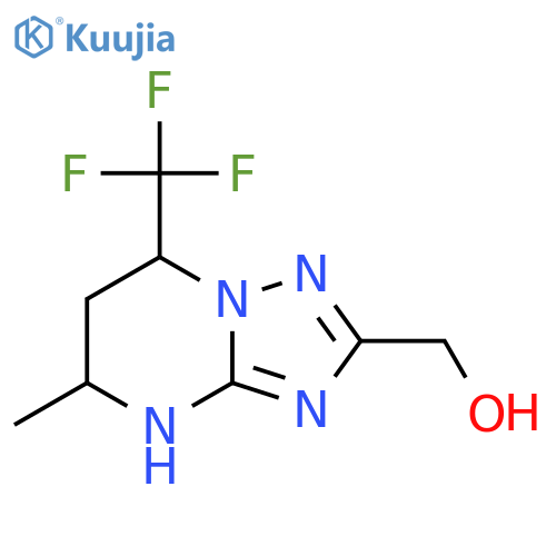 5-methyl-7-(trifluoromethyl)-4H,5H,6H,7H-1,2,4triazolo1,5-apyrimidin-2-ylmethanol structure