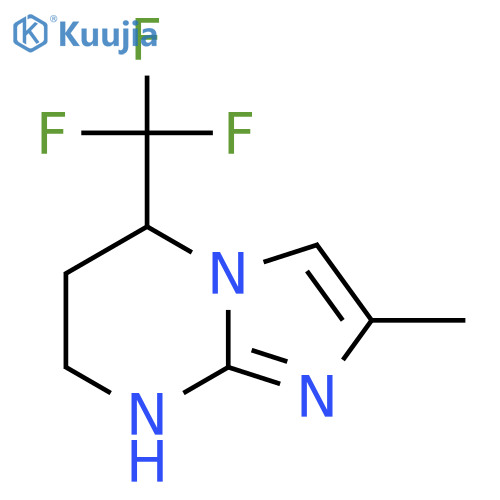2-methyl-5-(trifluoromethyl)-5H,6H,7H,8H-imidazo1,2-apyrimidine structure