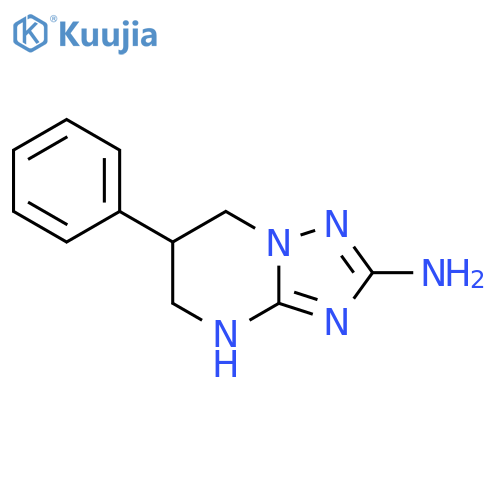6-phenyl-4H,5H,6H,7H-1,2,4triazolo1,5-apyrimidin-2-amine structure